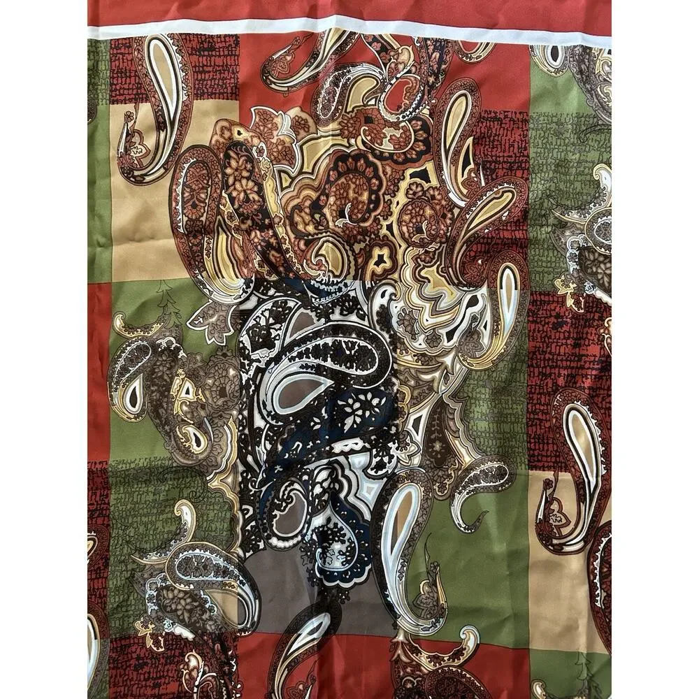 Vintage Doncaster Silk Square Scarf 34